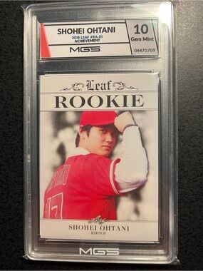 Ohtani 2018 rookie card—graded 10